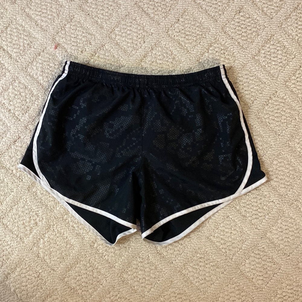 Black Nike Shorts With Mini Designs for Girls!